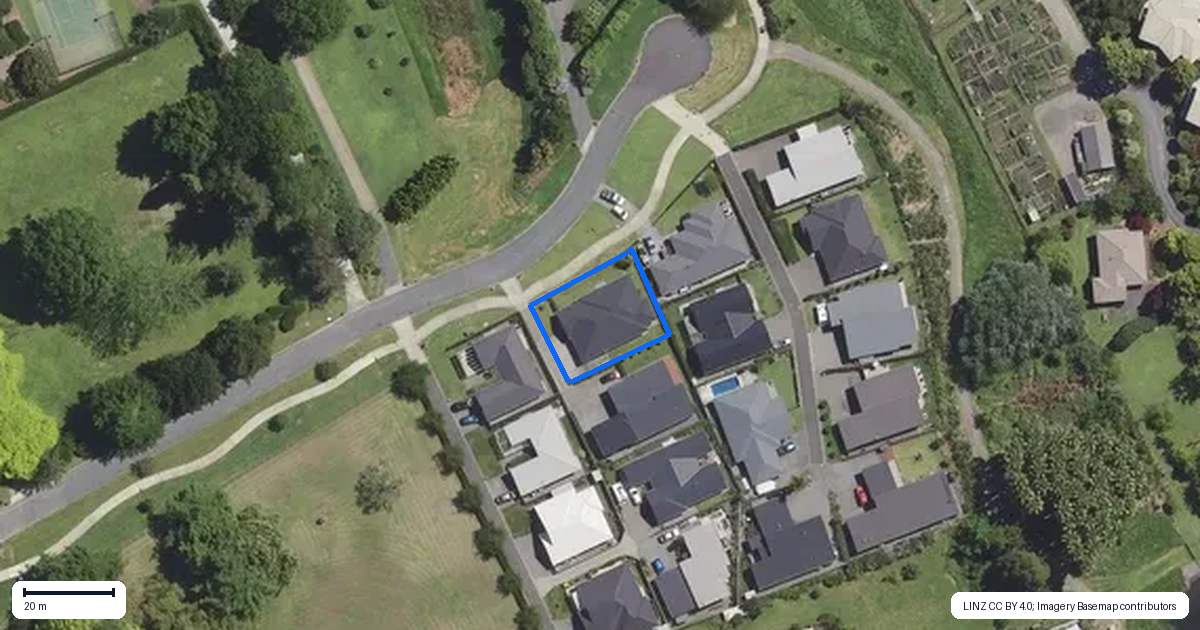Property context map for 70A Western Avenue, Omokoroa
