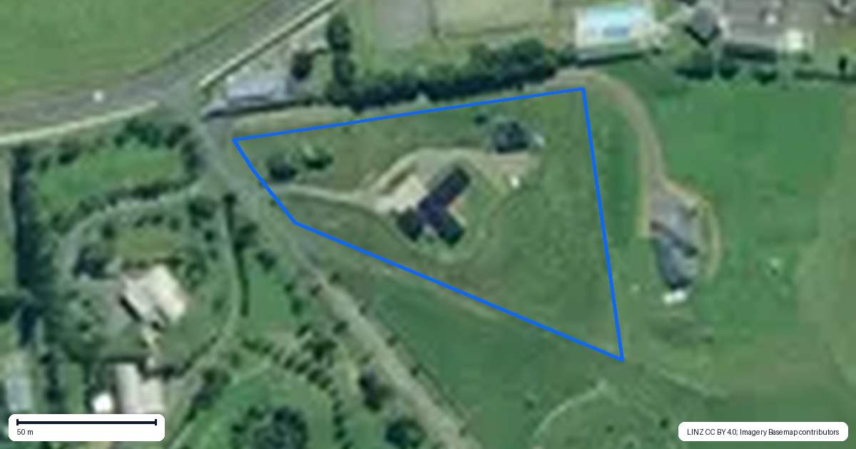Property context map for 2057 Miranda Road, Mangatangi, Mangatawhiri