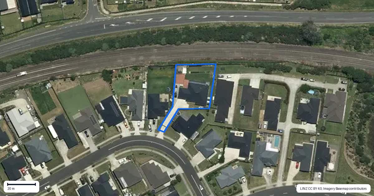 Property context map for 10 Culverwell Crescent, Pokeno