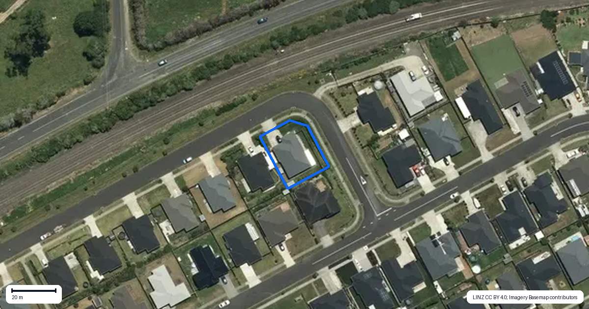 Property context map for 3 Harry Richards Way, Pokeno