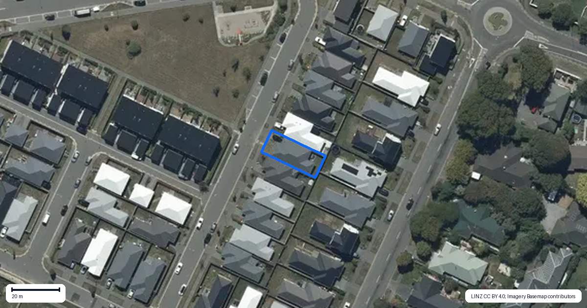 Property context map for 13 Vildebeest Street, Halswell, Christchurch