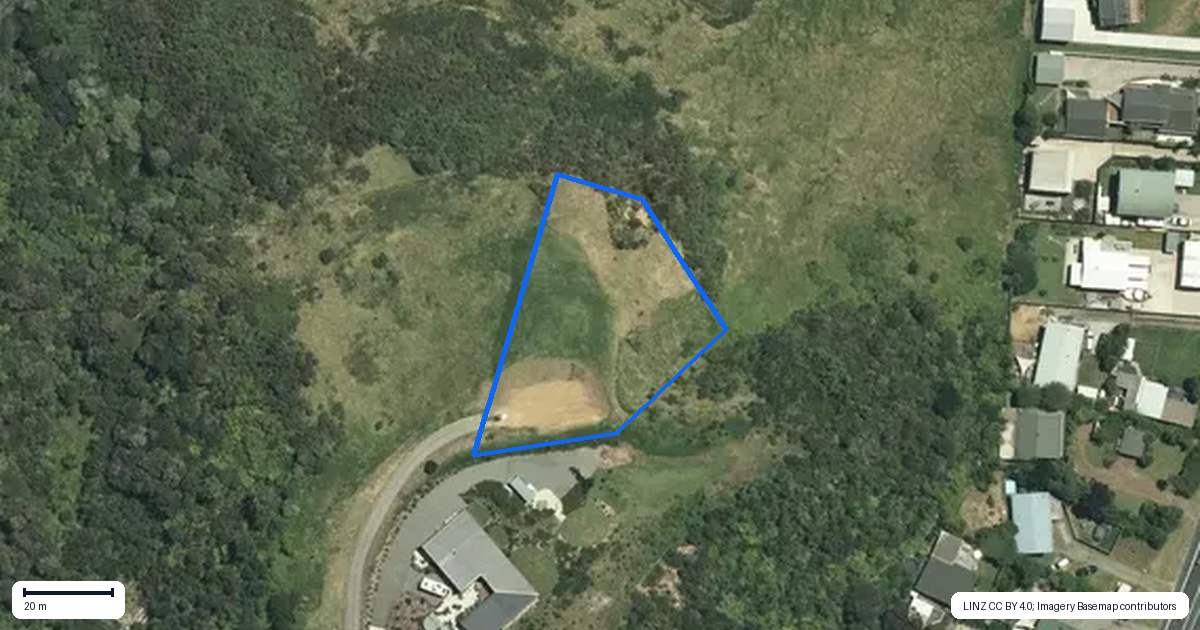 Property context map for 5 Mason Rise, Tairua