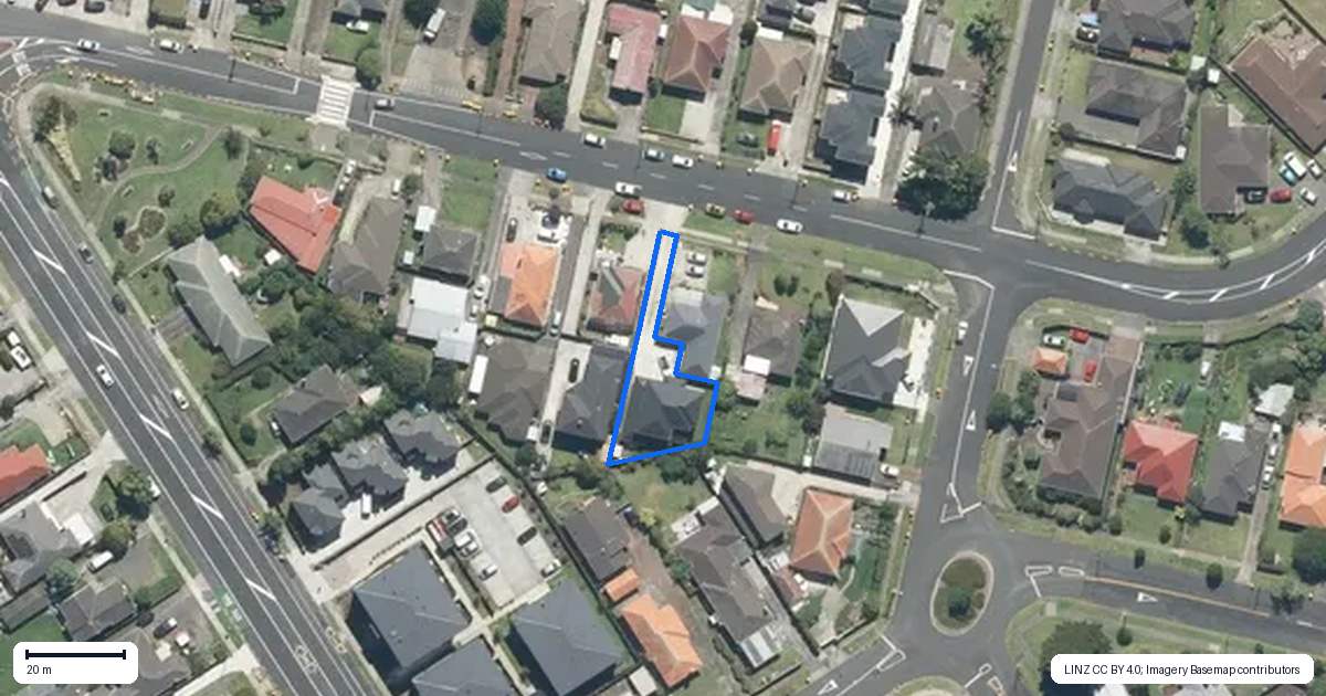 Property context map for 166A Motatau Road, Papatoetoe, Auckland