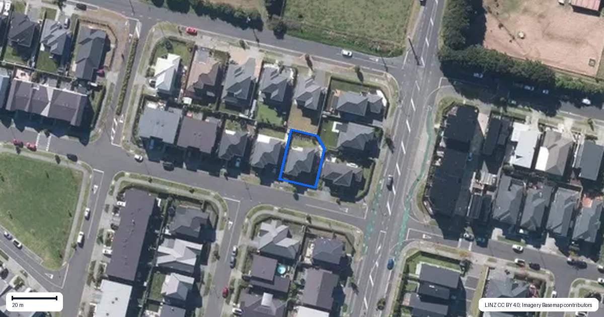 Property context map for 53 Kopuru Road, Whenuapai, Auckland