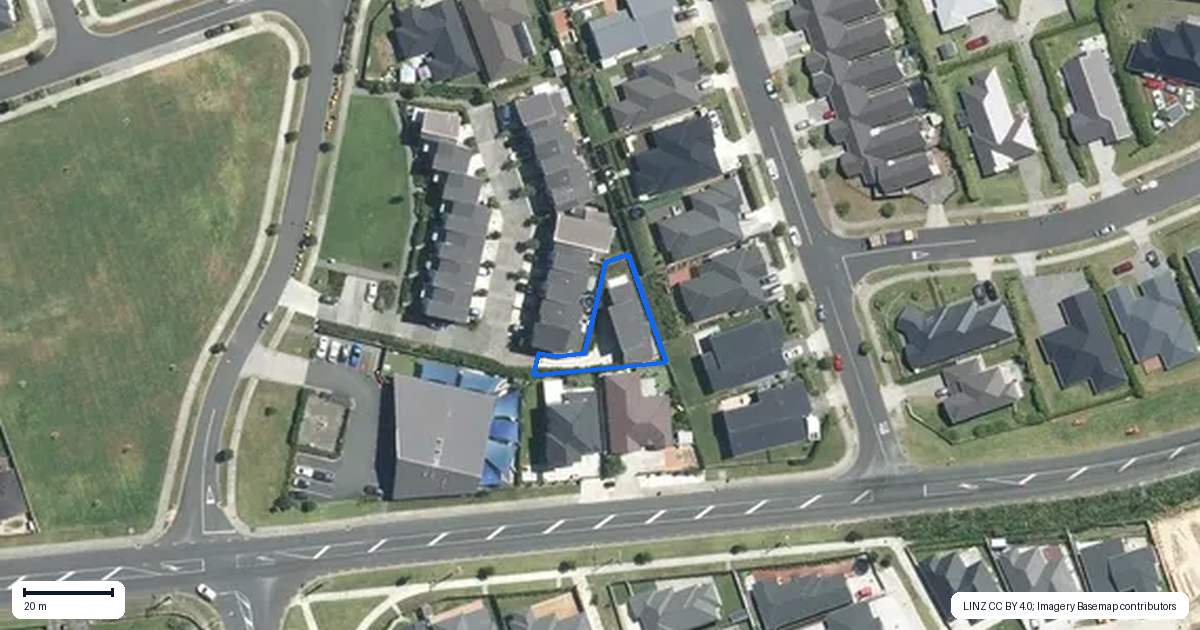 Property context map for 1 Fermi Lane, Papakura