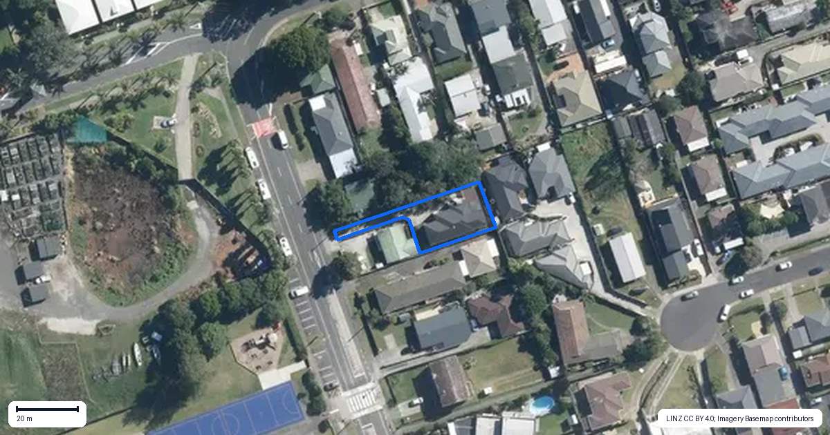 Property context map for 193A Centreway Road, Orewa
