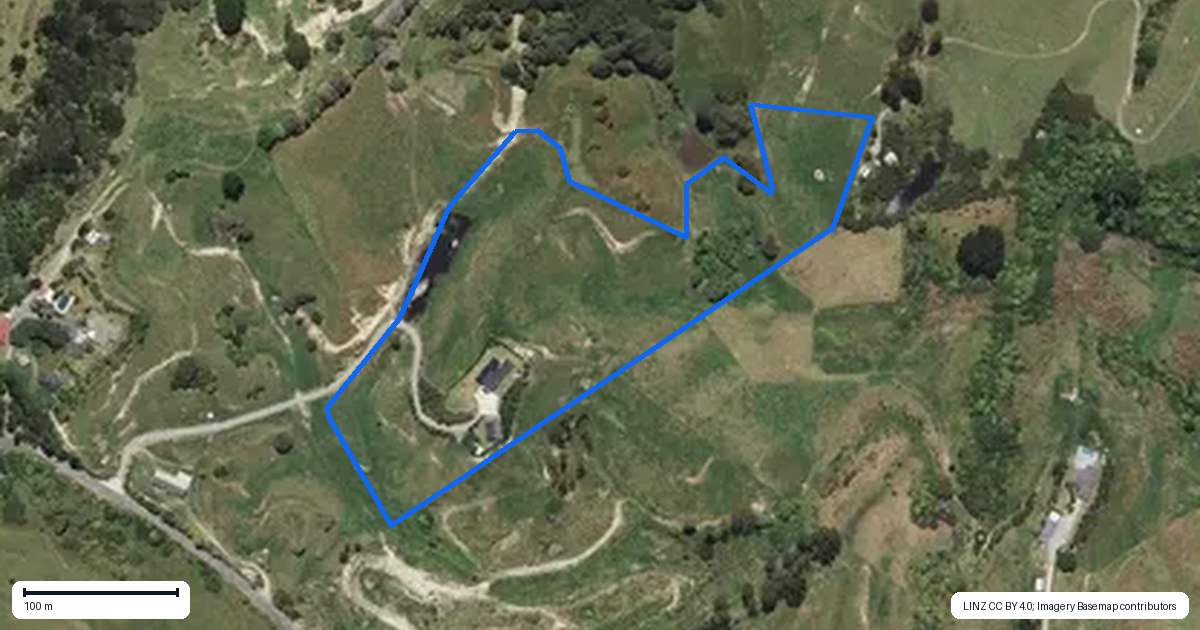 Property context map for 306 Stanley Road, Wainui, Whakatane