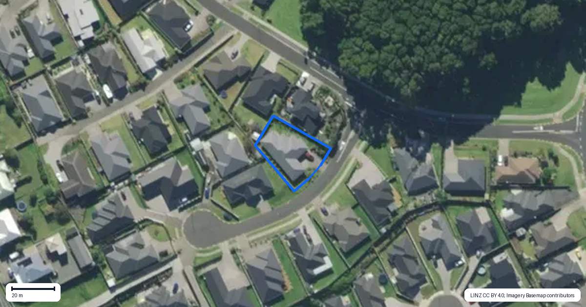 Property context map for 4 Sumner Place, Te Kamo, Whangarei