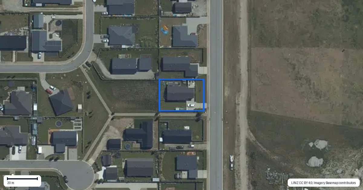 Property context map for 12 Swan Street, Lake Hawea