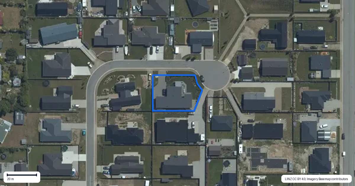 Property context map for 10 Teal Place, Lake Hawea