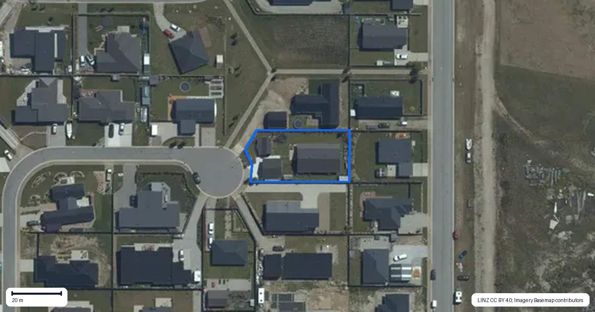 Property context map for 23 Teal Place, Lake Hawea