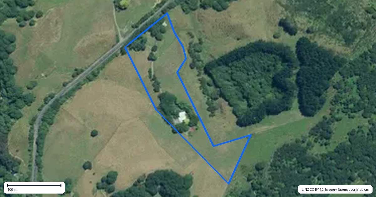 Property context map for 1891 Waingaro Road, Waingaro, Ngaruawahia