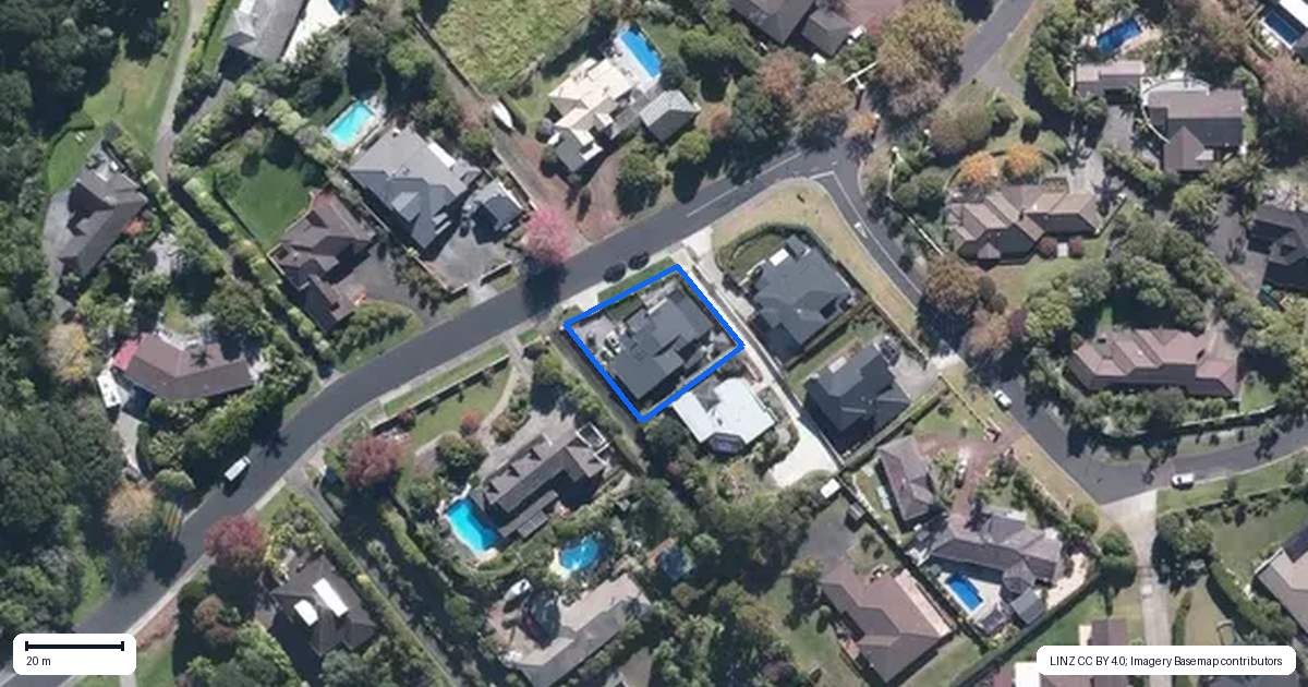 Property context map for 17A Pounamu Avenue, Greenhithe, Auckland
