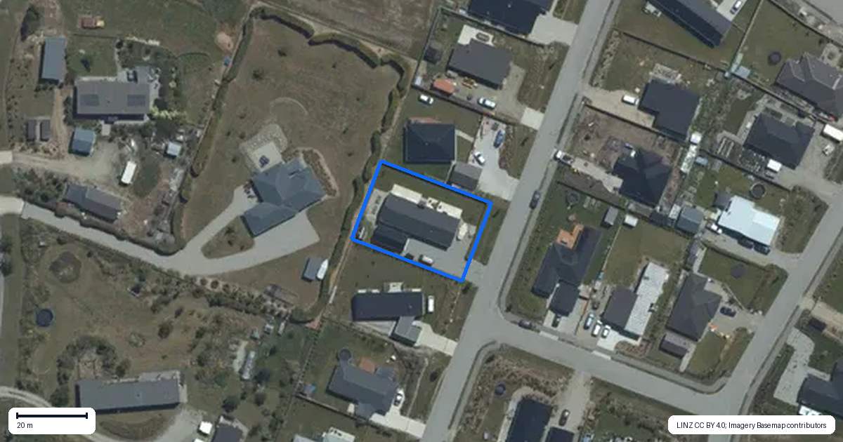 Property context map for 8 Cooper Crescent, Luggate, Wanaka
