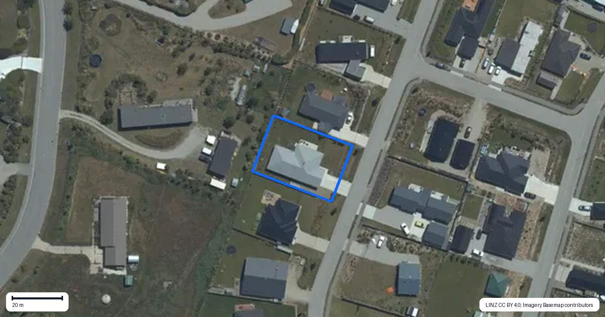 Property context map for 14 Cooper Crescent, Luggate, Wanaka