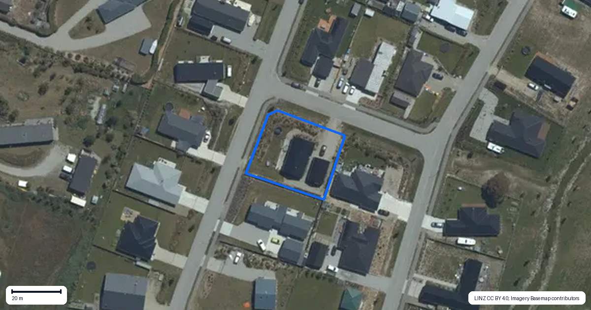 Property context map for 9 Cooper Crescent, Luggate, Wanaka