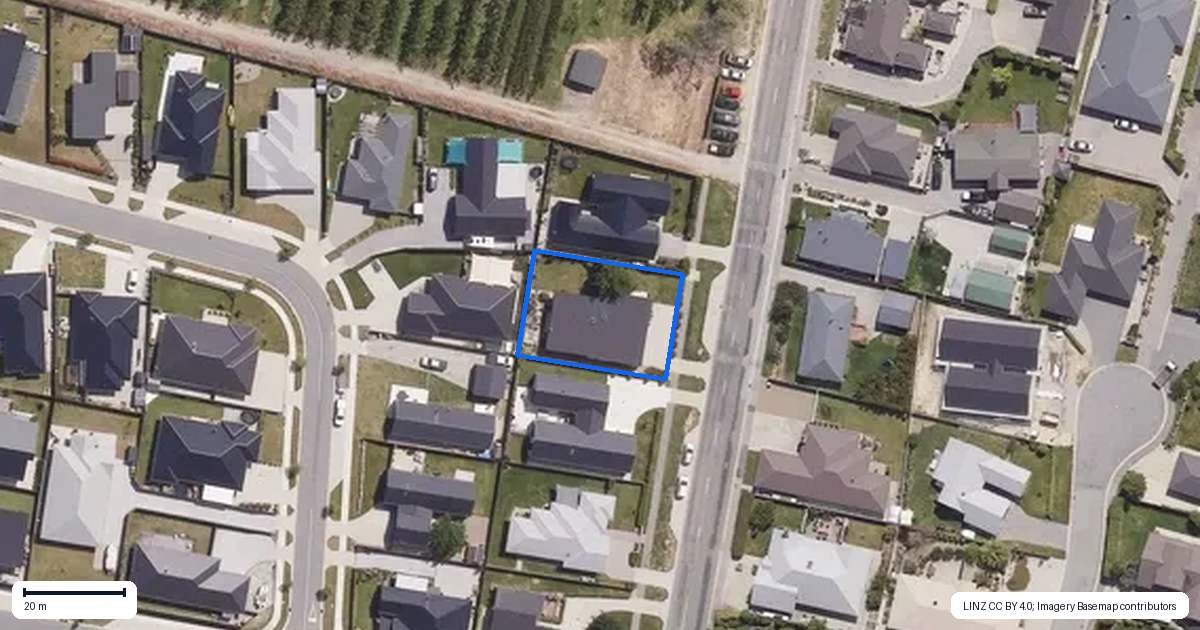 Property context map for 7 Alpha Street, Cromwell