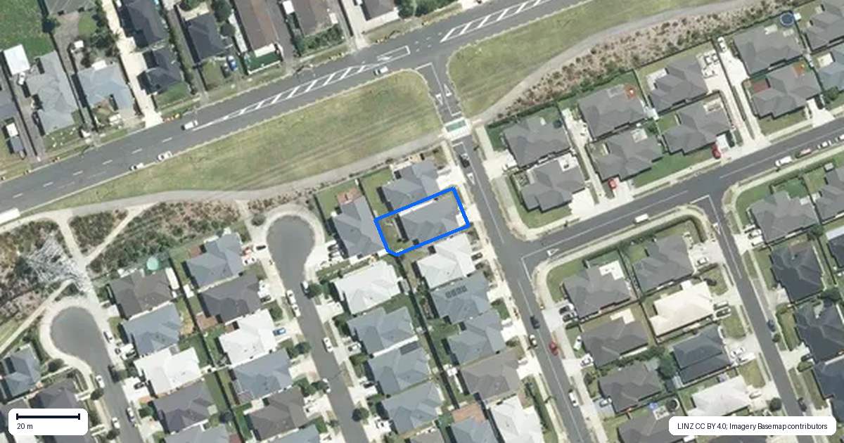 Property context map for 36 Gum Spear Road, Takanini, Auckland
