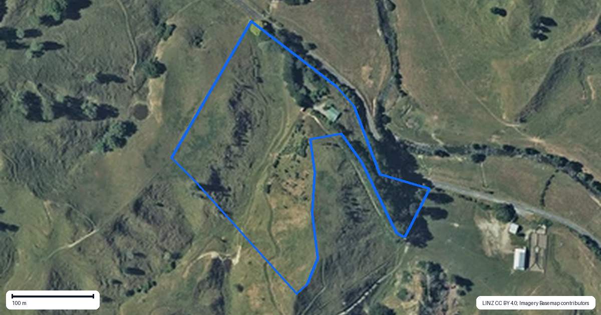 Property context map for 839 Ruatiti Road, Raetihi