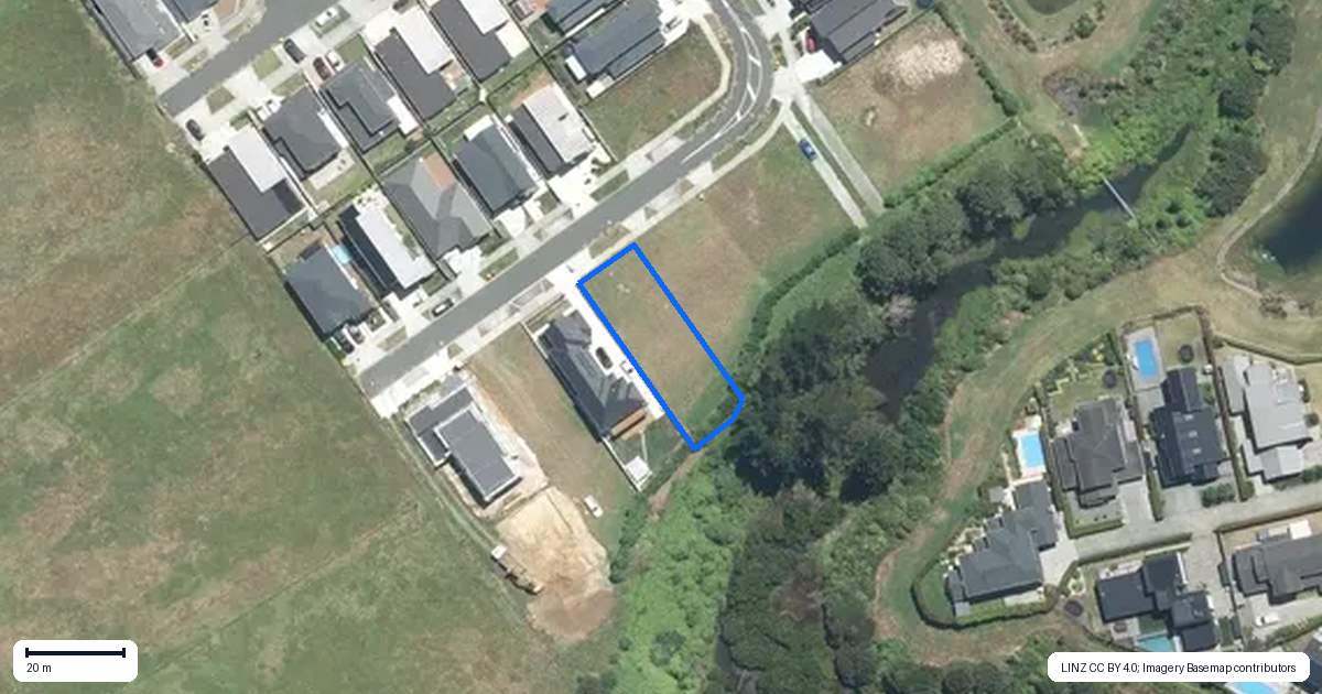 Property context map for 9 Fjord Way, Karaka, Papakura