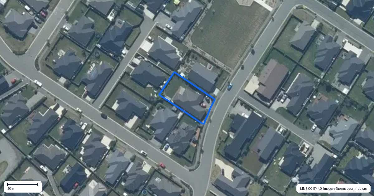 Property context map for 21 Gracia Avenue, Rolleston