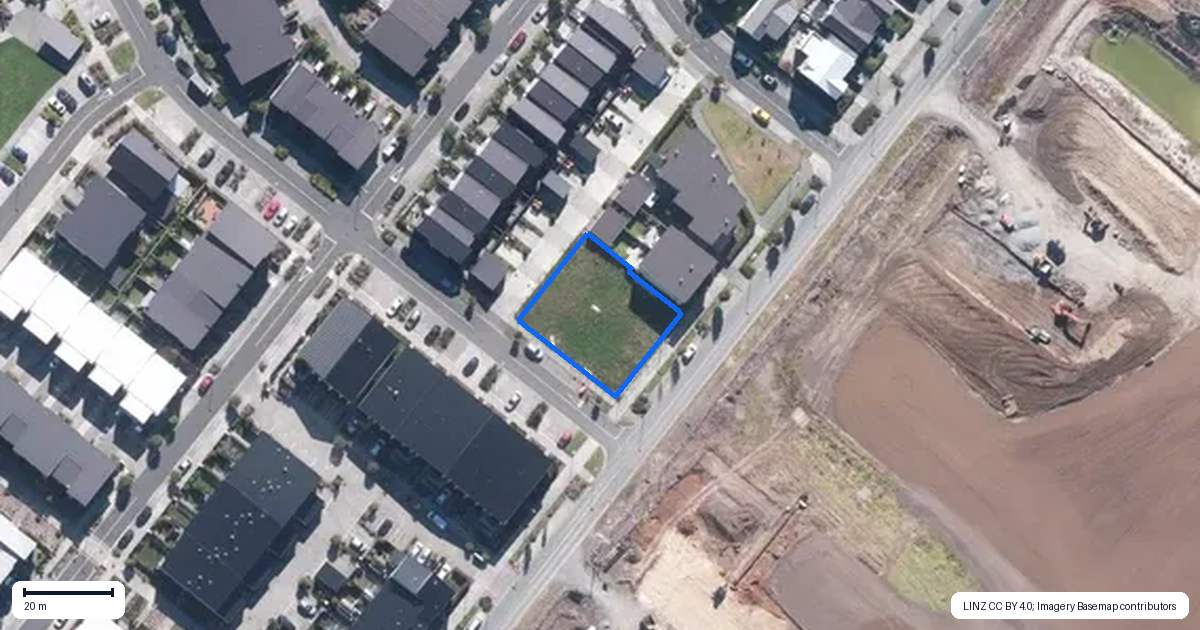 Property context map for 114 Clark Road, Hobsonville, Auckland