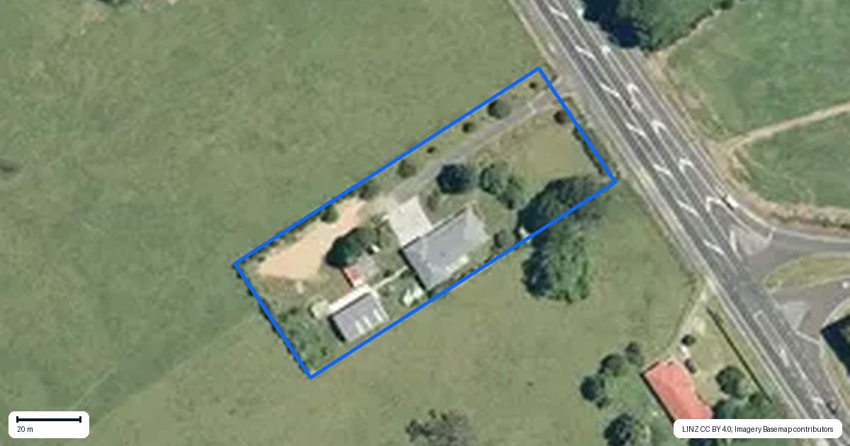 Property context map for 9538 State Highway 2, Waihi