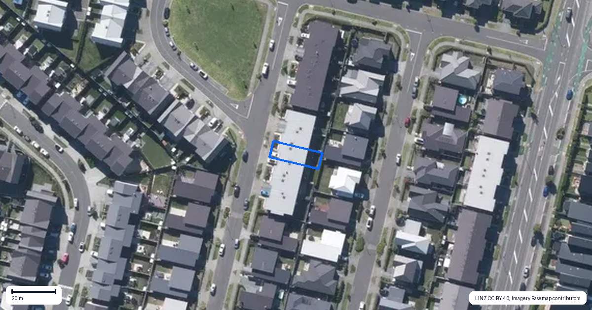 Property context map for 20 Pamu Road, Whenuapai, Auckland