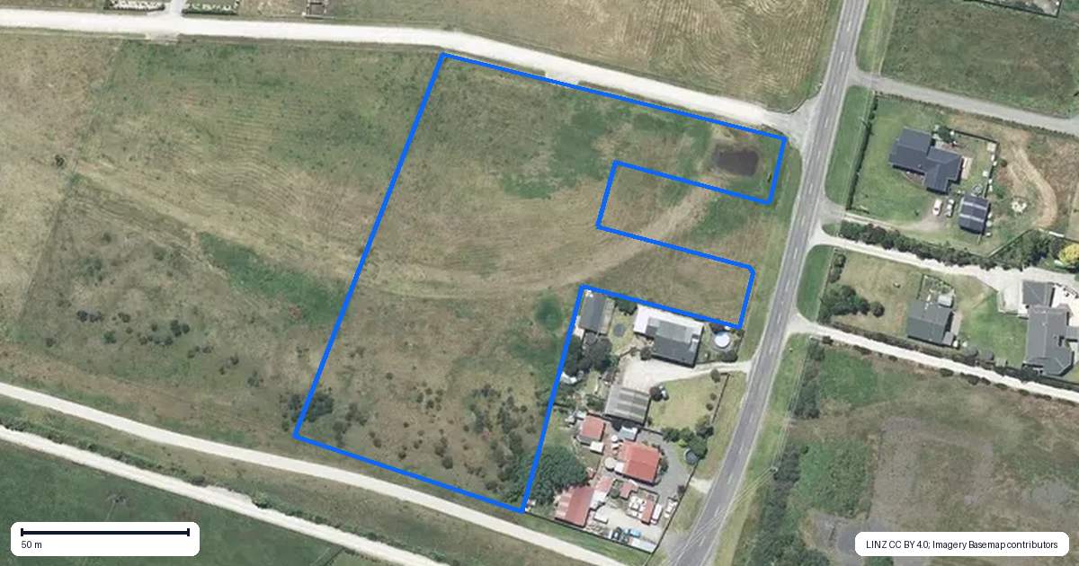 Property context map for 161A Mosston Road, Westmere, Whanganui