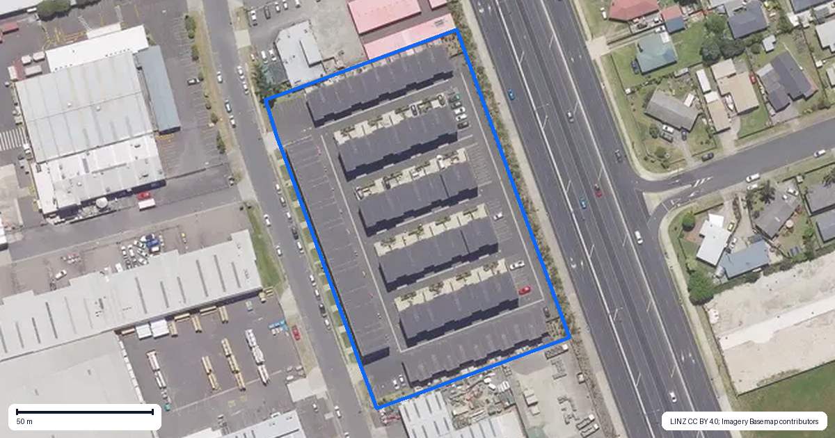 Property context map for 58/17 Owens Place, Mount Maunganui
