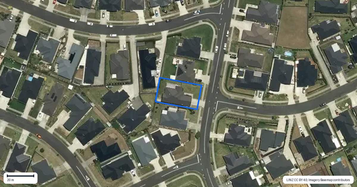 Property context map for 9 Peter Bourne Drive, Pokeno