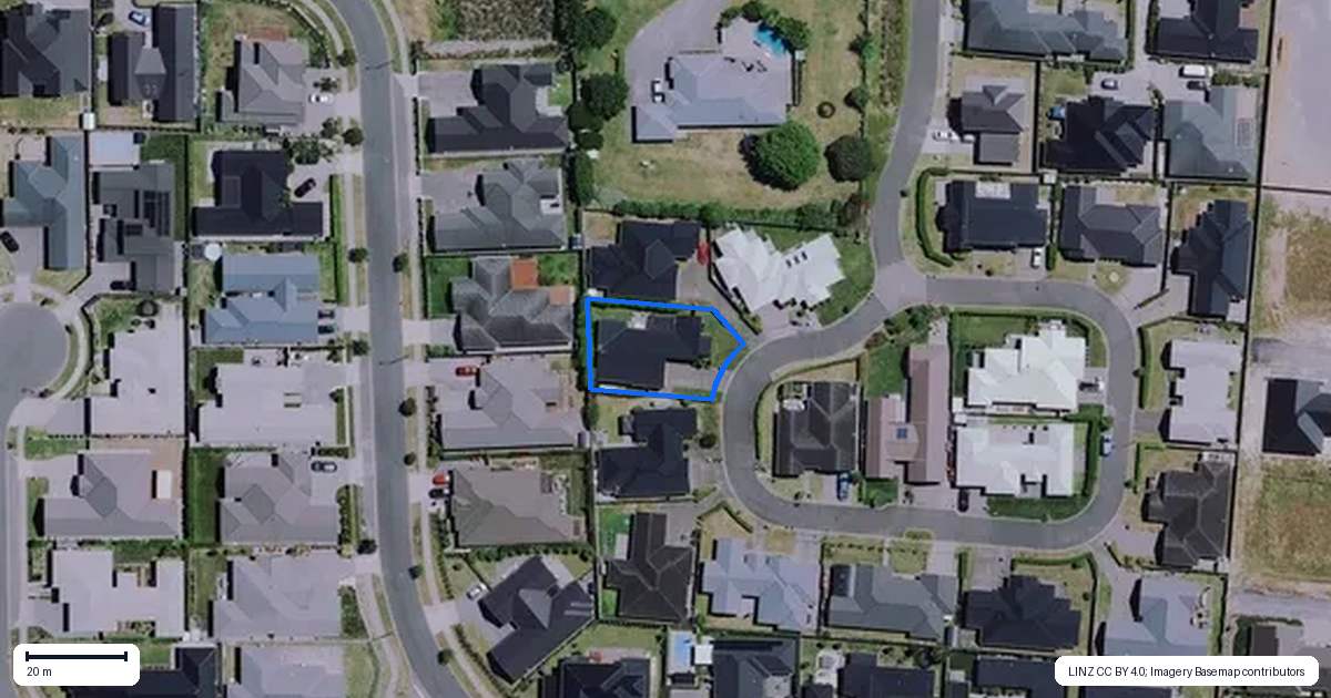 Property context map for 39 Avian Place, Flagstaff, Hamilton