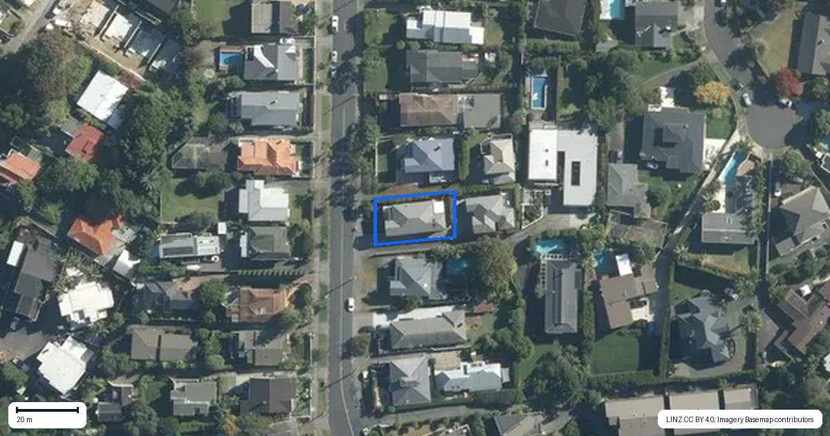 Property context map for 22 Koraha Street, Remuera, Auckland