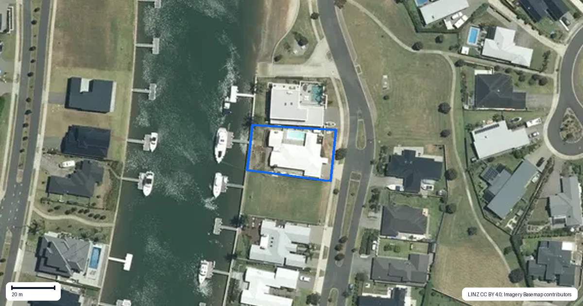Property context map for 81 Leeward Drive, Whitianga