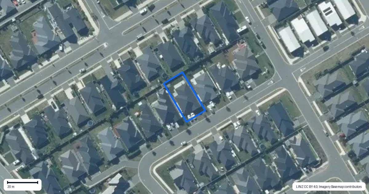 Property context map for 38 Kemble Drive, Rolleston