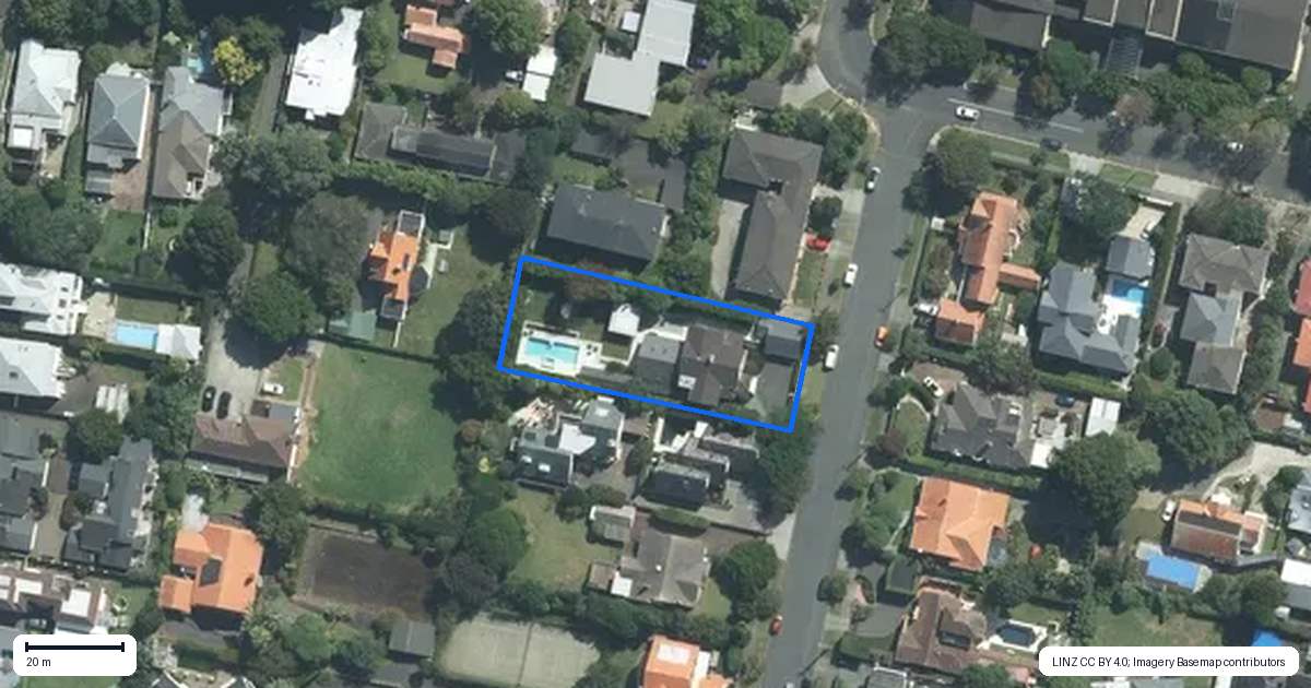 Property context map for 1 Shipherds Avenue, Epsom, Auckland