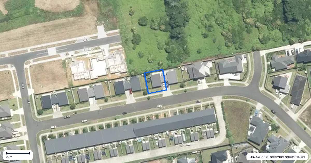 Property context map for 72 Prado Drive, Pukekohe