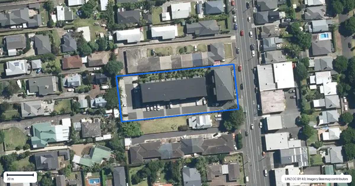 Property context map for 105/340 Onehunga Mall, Onehunga, Auckland