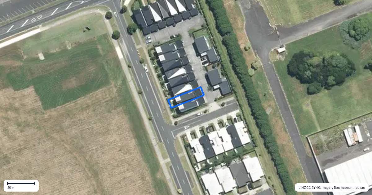 Property context map for 17 Battalion Drive, Papakura