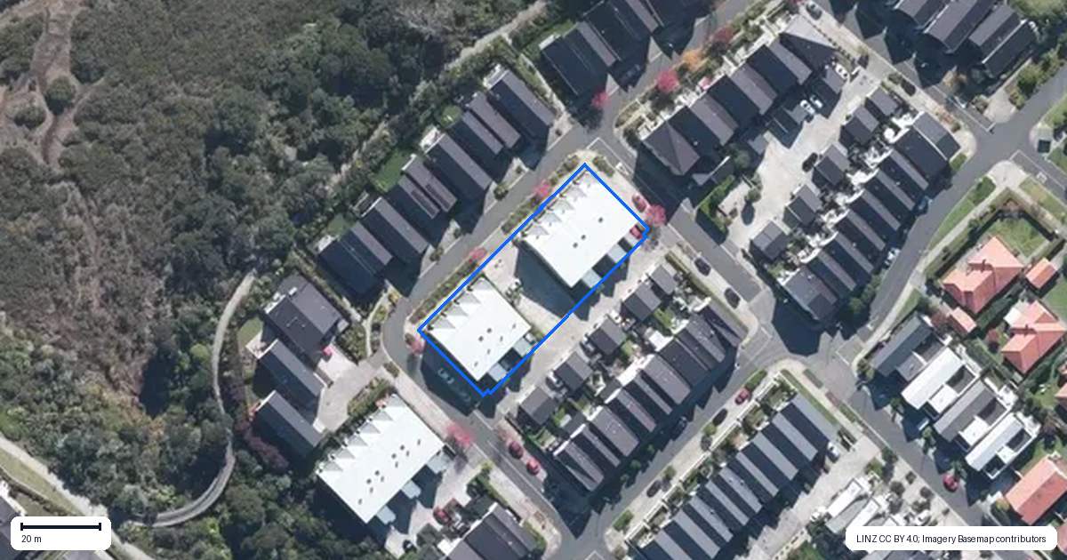 Property context map for 14/2 Warrant Officer Lane, Hobsonville, Auckland