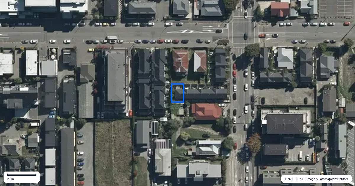 Property context map for 7/269 Barbadoes Street, Christchurch Central, Christchurch