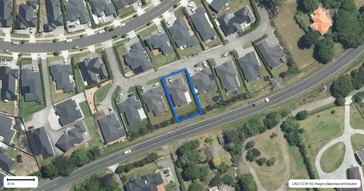 Property context map for 8 Arawai Terrace, Papakura