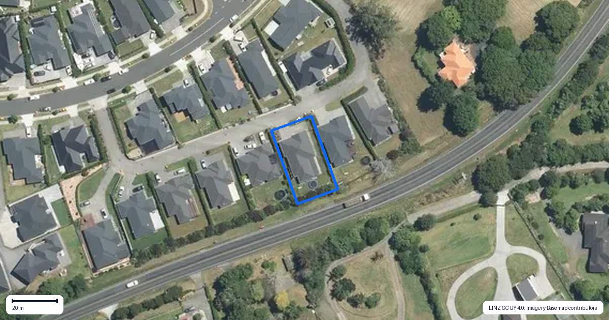 Property context map for 12 Arawai Terrace, Papakura