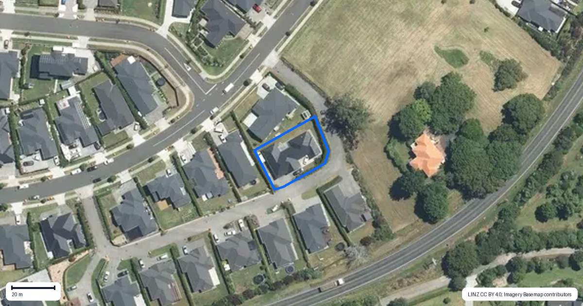 Property context map for 9 Arawai Terrace, Papakura