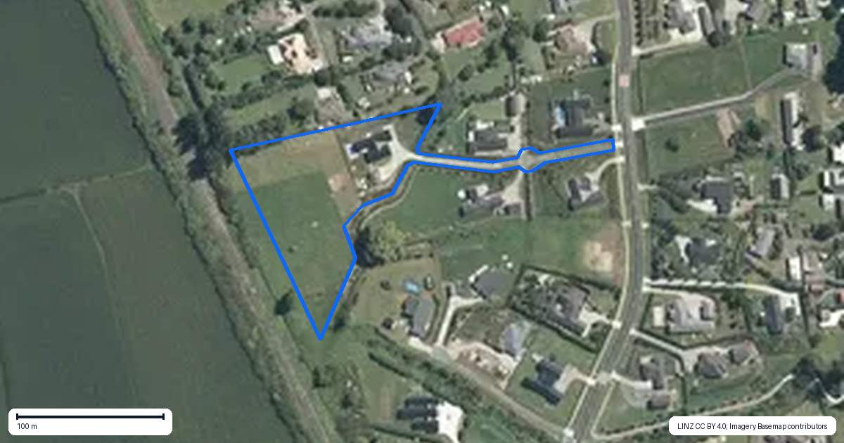 Property context map for 22 Charles Edwards Street, Ohaupo