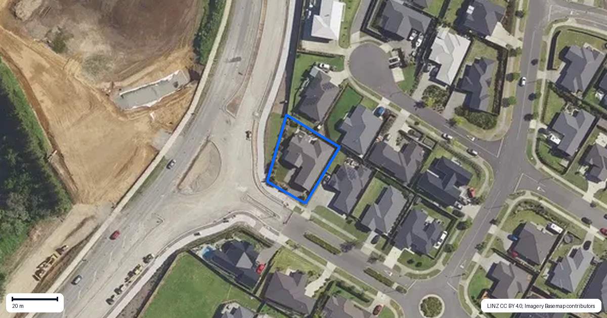 Property context map for 1 Flounder Drive, Omokoroa
