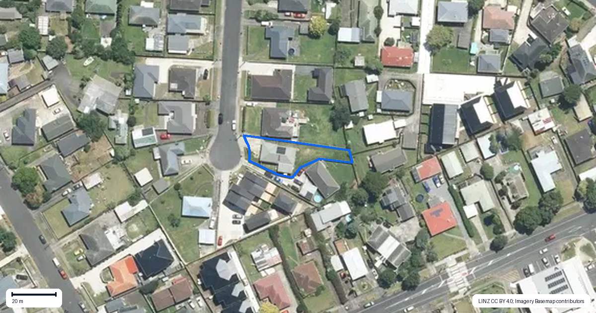 Property context map for 10 Bowen Street, Manurewa East, Auckland
