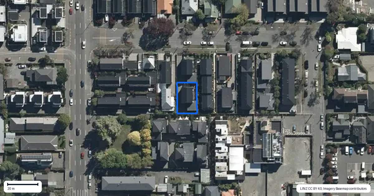 Property context map for 43A Gracefield Avenue, Christchurch Central, Christchurch