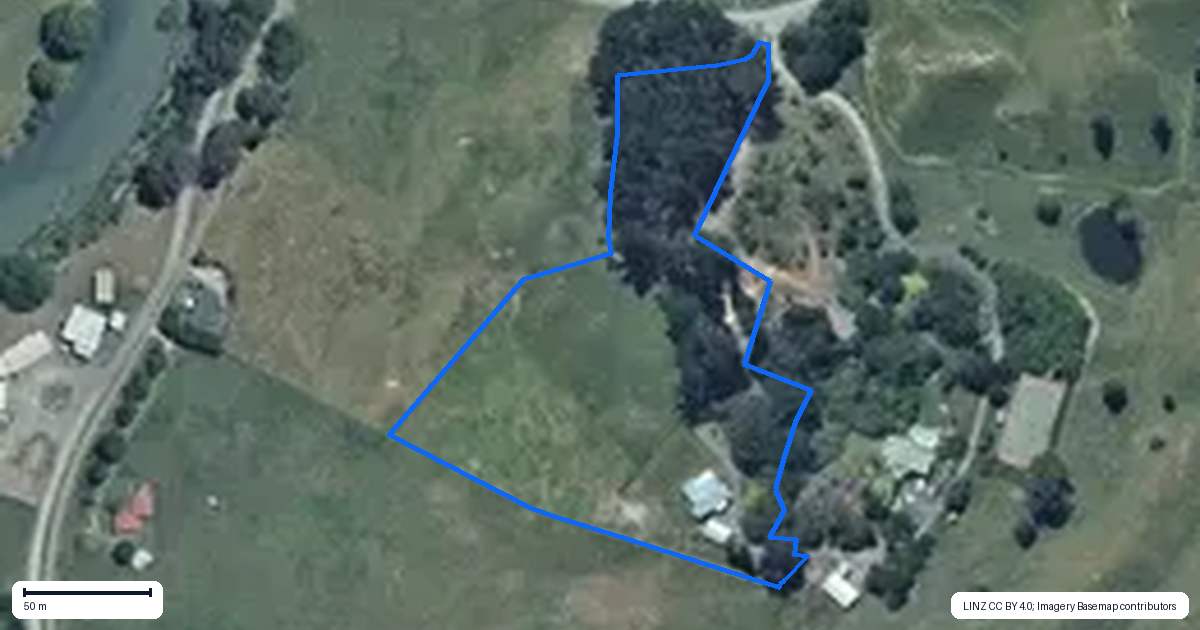 Property context map for 273 Kumuiti Road, Fordell