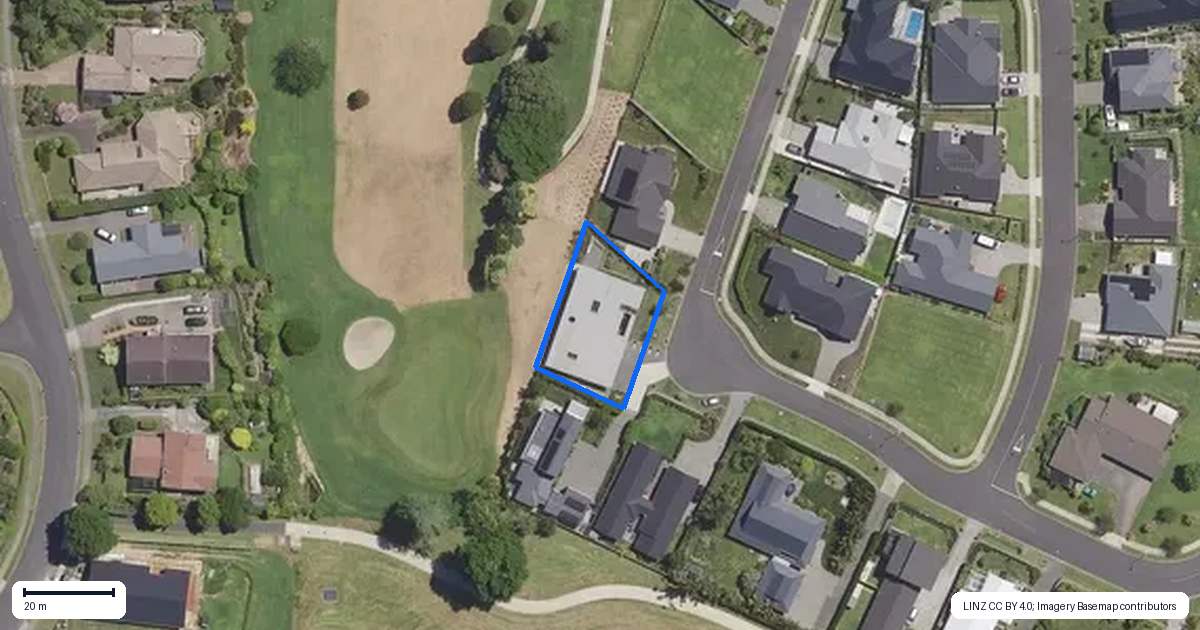 Property context map for 13 Fairwayview Drive, Omokoroa